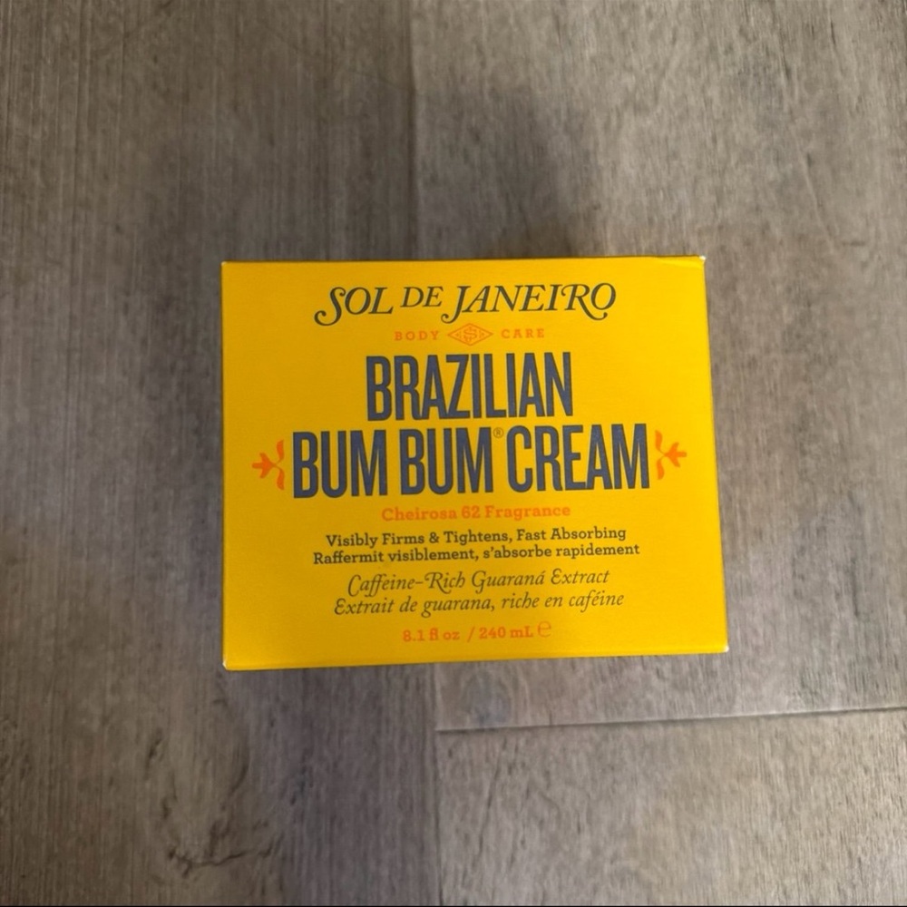 Sol de Janeiro Brazilian Bum Bum Cream in Bright Yellow Packaging